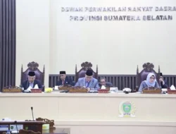 DPRD Sumsel dengarkan Jawaban Gubernur Terkait Pandangan 9 Fraksi