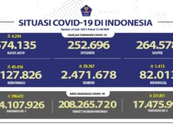 Pasien Sembuh Harian Mencapai Angka Tertinggi Melebihi 39 Ribu Orang Sembuh Per Hari