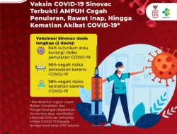 Vaksin Sinovac TERBUKTI AMPUH Cegah Penularan, Rawat Inap, Hingga Kematian Akibat COVID-19