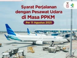 Syarat Perjalanan dengan Pesawat Udara di Masa PPKM per 11 Agustus 2021