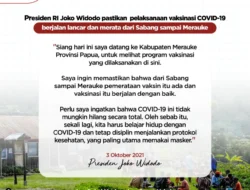 Kita Harus Belajar Hidup dengan COVID-19 Presiden : Vaksinasi Merata dari Sabang sampai Merauke