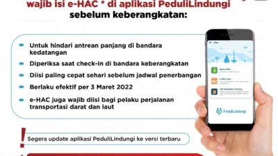Naik Pesawat Wajib Isi e-HAC Sebelum Keberangkatan