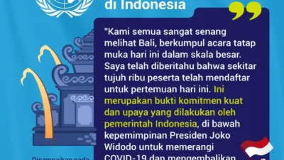 PBB Apresiasi Penanganan COVID-19 di Indonesia