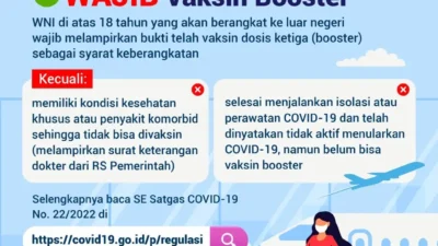 Update aturan Perjalanan Luar Negeri: Berangkat Ke Luar Negeri Wajib Vaksin Booster