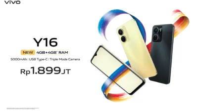 Buruan, Hanya Sejutaan  vivo seri terbaru vivo Y16 4GB+4GB extended RAM