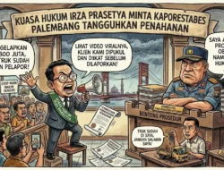 Kuasa Hukum Irza Prasetya Minta Kapolrestabes Palembang Tangguhkan Penahanan