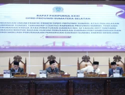 Fraksi-Fraksi DPRD Sumsel Sampaikan Pandangan Umum, Transformasi PT Sumsel Energi Gemilang Dinilai Strategis Perkuat Ekonomi Daerah