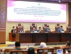 DPRD Sumsel Gelar Rapat Paripurna XIV Penyerahan LHP