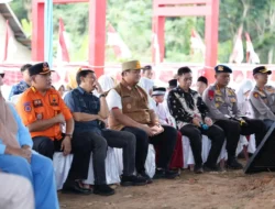 Jembatan Merah Putih Presisi Hubungkan Dua Dusun di Sembawa, Sekda Banyuasin Hadiri Peresmian Bersama Kapolri