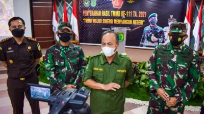 Program TMMD Rampung Dikerjakan, TNI Laporkan Hasilnya kepada Pemkab Muba