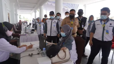 Sst… Jangan Berisik…!!! Ada Ribuan Peserta Lagi Ikutan SKD CPNS OKI,  Awas, Sekda OKI  Turun Plototin Protokes
