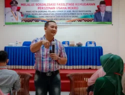 Dukung Kesejahteraan Pelaku Usaha UMKM, Gelar Sosialisasi Kemudahan Perizinan Usaha Mikro