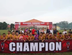 Bupati Tutup Turnamen Sepak Bola Karang Taruna Cup Piala Bupati Banyuasin 2022