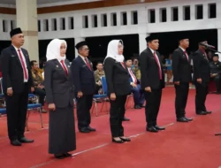 H Askolani Minta Laksanakan Tugas Dengan Amanah,  Bupati Banyuasin Lantik Sembilan Pejabat Struktural