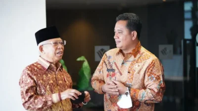 Usai Buka Sidang Pleno, Bupati Banyuasin Berbincang Langsung Dengan Wapres