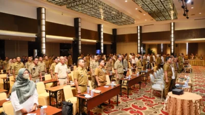 Sekda Supriono Buka Ratek Sinkronisasi Program Kegiatan Pembangunan  Antara Pemprov Dengan Kabupaten/kota  Se Sumsel