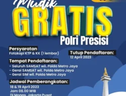 Mudik Gratis Polri, Ini Jadwal dan Syaratnya