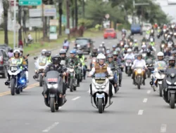 Kendarai Sepeda Motor, Pj Gubernur Sumsel dan Forkopimda Sumsel TinjauTPS di Kota Palembang