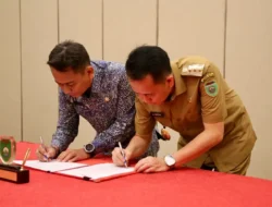 Pj Gubernur Agus Fatoni Teken MoU Pemanfaatan Data dan Informasi Geospasial Bersama Kepala Badan Informasi Geospasial (BIG) RI