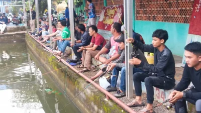 HPN PWI Sumsel 2024, Ratusan Peserta Berpartisipasi Ikut Lomba Mancing