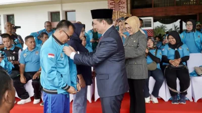 72 Atlet Sumsel Siap Berlaga di Porwanas Kalsel, Gubernur Elen Setiadi Targetkan Juara Umum