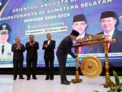 Pj Gubernur Elen Setiadi Buka  Bimtek Orientasi Anggota DPRD Kabupaten/kota se-Sumsel