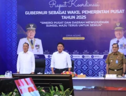 Selaku Wakil Pemerintah Pusat di Daerah, Gubernur dan Wagub  Gelar Rakor Untuk Menyatukan  Visi dan Misi Bersama OPD dan Instansi Vertikal Sumsel