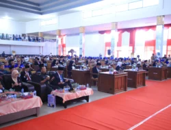 Gubernur Herman Deru Didampingi Ketua TP PKK Sumsel Feby Deru Hadiri Paripurna HUT Kabupaten Empat Lawang Ke-18 Tahun