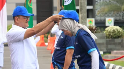 Sekda Edward Candra Lepas 292 ASN Pemprov Sumsel untuk Berlaga di Porprov Korpri 2025