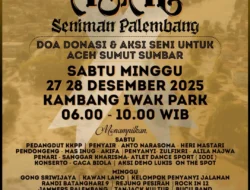Dari Panggung ke Pelukan Kemanusiaan: Seniman Palembang Menjawab Bencana dengan Doa dan Aksi Seni