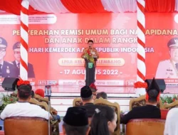 Gubernur Serahkan SK Remisi Umum Pada 11.275 Narapidana dan Anak di Sumsel
