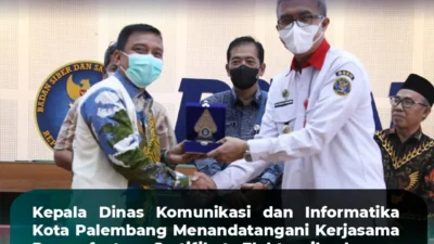 Amankan Data, Pemkot Palembang Badan Siber dan Sandi Negara Laksanakan Kerjasama