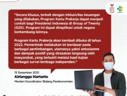 Kartu Prakerja 2021 Ditutup Jadi Contoh Presidensi Indonesia di G20