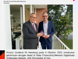 Konjen RI Hamburg Bertemu Dirk Schroedter, Menteri/Head of the State Chancellory Schleswig-Holstein di Kiel, Ini yang Dibahas