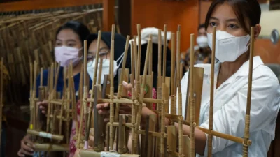 Tim angklung asal Bandung tampil di 2 festival budaya bergengsi dunia di Amerika, begini asanya