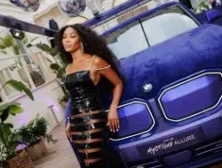 BMW unveils the BMW XM Mystique Allure, a one-of-a-kind luxury vehicle inspired by the iconic supermodel, Naomi Campbell, at the 77th Cannes Film Festival