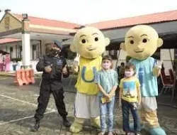 Dirangsang untuk Kegiatan Ini, Ada Upin & Ipin di Polda Sulsel