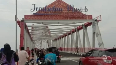 Setelah Jembatan Ampera, Kini Masyarakat Beralih Selfie ke Jembatan Musi VI Palembang