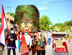 Reok Ponorogo di Undang di Festival Kebudayaan dan Pariwisata di Kota Toliara, Madagaskar Selatan