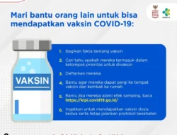 6 Cara Kita Berkontribusi untuk Percepatan Vaksinasi Nasional