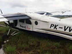 Tidak Ada Korban Jiwa, Maskapai Susi Air Alami Kecelakaan di Timika