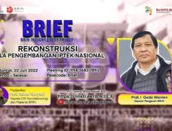 Begini gambaran kondisi pola pengembangan Iptek di Indonesia kata Anggota Dewan Pengarah Badan Riset dan Inovasi Nasional [BRIN]
