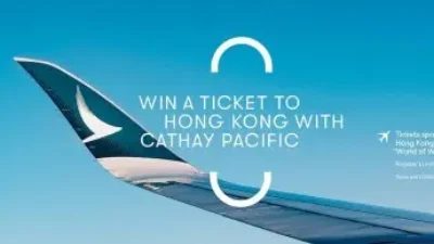 Kampanye “World of Winners” disponsori  Otoritas Bandara Hong Kong, 80 ribu tiket pesawat Cathay Pacific akan diberikan di Asia Tenggara untuk mendukung “Hello Hong Kong”