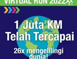 Herbalife Nutrition Virtual Run 2022 catat rekor 15.000 peserta yang menempuh lebih dari 1 juta km, setara dengan mengelilingi dunia sebanyak 26 Kali
