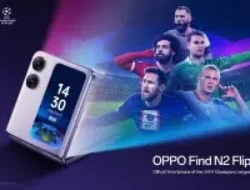 OPPO Secara Global luncurkan Find N2 Flip Baru, Smartphone Resmi UEFA Champions League