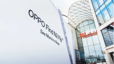 OPPO Luncurkan Toko pop-up di Westfield London, Rayakan Sponsor Global Liga Champions UEFA & Pamer Smartphone flip Baru OPPO Find N2 Flip