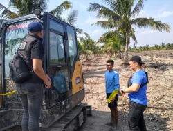 Diduga Garap Hutan Lindung Secara Ilegal, Polairud Polda Sumsel Amankan Mandor dan Operator Ekskavator