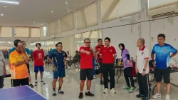 Seru dan Penuh Keakraban! PTM CGC dan Komporta Unjuk Ketangkasan di Meja Pingpong