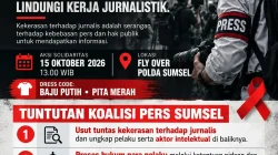 Kecam Kekerasan Terhadap Jurnalis, Koalisi Pers Sumsel Tuntut Kapolda Usut Tuntas Kasus dan Evaluasi Pejabat
